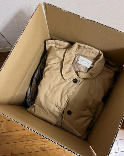 minikura使ってみた レギュラーBOX 冬物アウターはパンパン